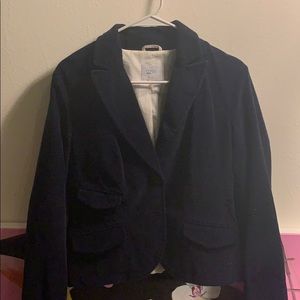 Oasis, navy velvet blazer